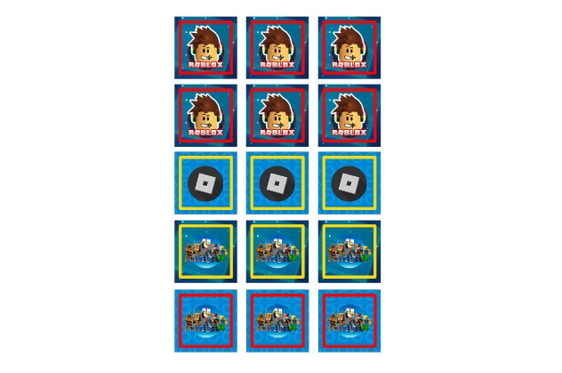 Διακοσμητικά Cupcake Toppers Roblox (12/pk)